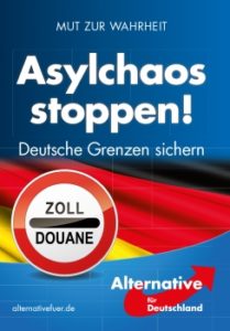 Die AfD machte in vergangenen Wahlkämpfen auch in Mainz mit Plakaten gegen ein angebliches "Asylchaos" Stimmung gegen Flüchtlinge. - Foto: gik