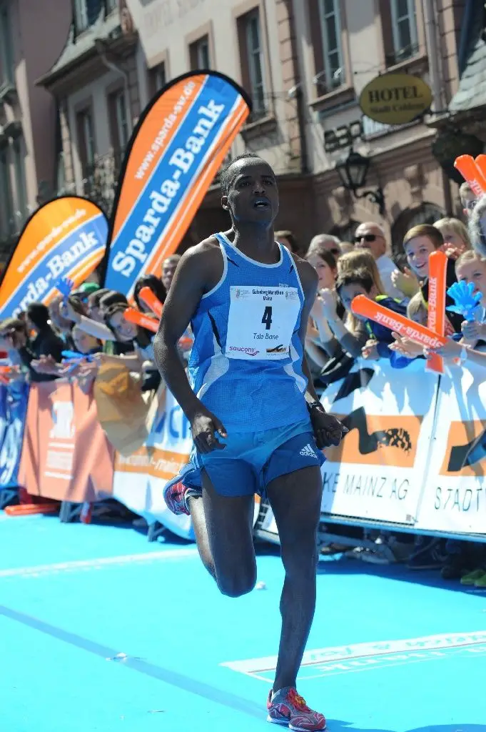 Gutenberg Marathon 2015 Sieger 2015 Tola Bane - Foto Stadt Mainz