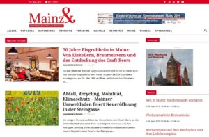 Die Internetzeitung Mainz& im neuen Outfit. - Foto: gik