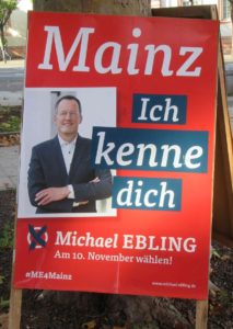 Wahlplakat Michael Ebling. - Foto: gik