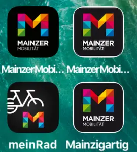 Die derzeitigen Apps der Mainzer Mobilität. - Foto: gik
