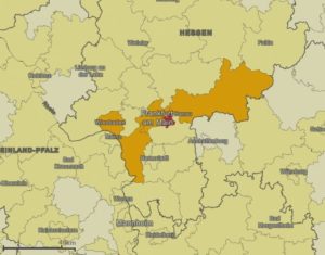Corona-Hotspot Rhein-Main: Karte des Robert-Koch-Instituts mit den aktuellen Infektionsraten. - Screenshot: gik