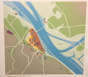Stadtplan des mittelalterlichen Mainz, gezeichnet nach neuesten Erkenntnissen. - Foto: gik