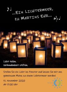 Aktion Lichtermeer des Bistums Mainz zu St. Martin. - Grafik: Bistum Mainz 