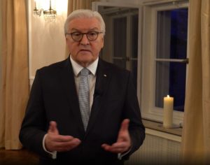 Aufruf von Bundespräsident Steinmeier zur Aktion #lichtfenster - Video: Bundespräsidialamt, Screenshot: gik