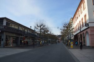 Die Ludwigsstraße und die Mainzer Innenstadt werden auch an den Fastnachtstagen weitgehend leer bleiben. - Foto: gik