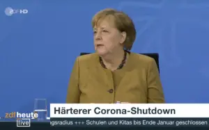 Verkündete einen härteren Corona-Lockdown: Bundeskanzlerin Angela Merkel (CDU). - Foto: gik