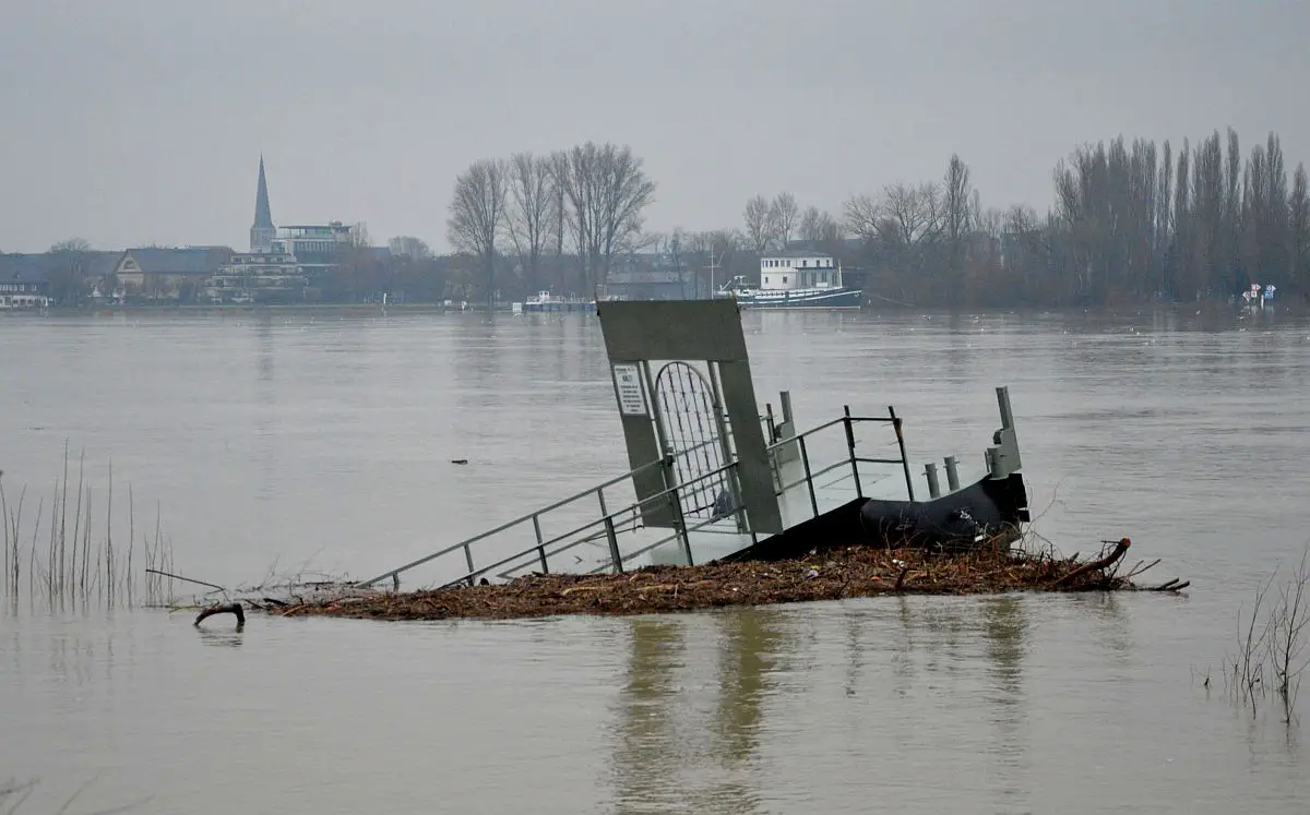Hochwasser in Mainz: Höchststand von 6,34 Meter erreicht, Pegel
