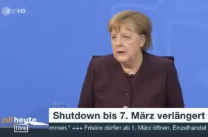 Bundeskanzlerin Angela Merkel (CDU) verkündete die Verlängerung des Lockdowns bis 7. März. - Foto: gik