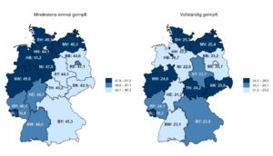 Impfkarte von Deutschland am 10. Juni 2021. - Grafik: RKI