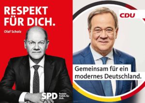 Olaf Scholz (SPD) oder Armin Laschet (CDU) - wer wird der nächste Bundeskanzler? - Collage: gik