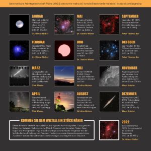 Faszinierende Einblicke ins Weltall bietet der neue Astrokalender 2022 der AAG. - Foto: AAG