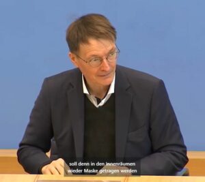 Bundesgesundheitsminister Karl Lauterbach (SPD) bei einer Pressekonferenz im September 2022. - Screenshot: gik