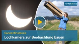 Anleitung zum Bauen einer Lochkamera für die SoFi bei Wetter Online. - Screenshot: gik