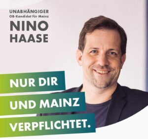 Wahlplakat Nino Haase. - Foto: Haase
