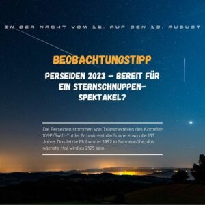 Beobachtungstipps für die Perseiden gibt die Astronomische Arbeitsgemeinschaft Mainz (AAG). - Foto: AAG