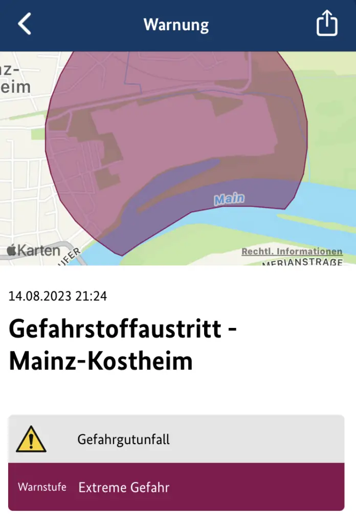 Gefahrstoffaustritt In Essity-Werk In Mainz-Kostheim: Feuerwehr Warnt ...