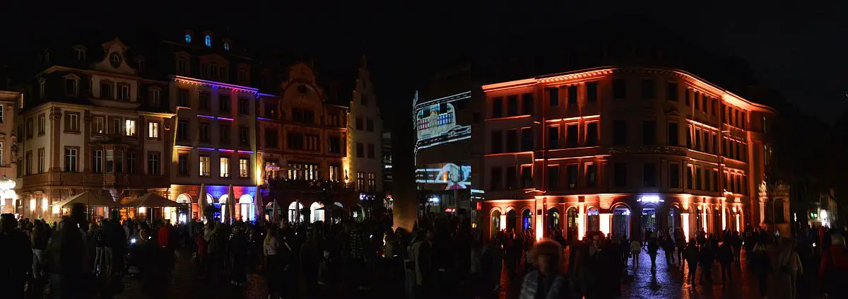 Verzauberte Markthäuser bei "Mainz leuchtet". - Foto: gik