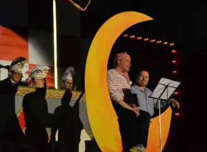 Sternstunde im Narrenkino: "Peterchens Mondfahrt" mit Thomas Becker und Peter Gottron. - Foto: gik