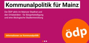 Die ÖDP Mainz lädt zu Terminen zur Kommunalwahl in Mainz. - Grafik: ÖDP Mainz