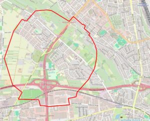 Evakuierungsgebiet nach dem Fund einer 500 Kilo schweren Weltkriegsbombe in Wiesbaden. - Grafik: Stadt Wiesbaden