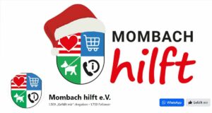 Logo des Vereins "Mombach hilft" auf seiner Facebookseite. 