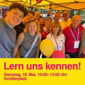 Frischer Wind bei der Mainzer FDP - was bringt das am 9. Juni bei den Wählern? - Plakat: FDP Mainz
