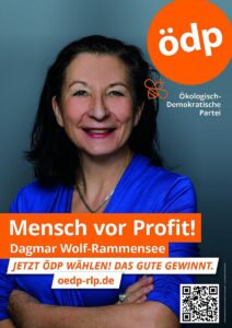 ÖDP-Stadträtin Dagmar Wolf-Rammensee tritt bei der Stadtratswahl auf Platz 2 der ÖDP-Liste an und kandidiert zudem als Ortsvorsteherin für die Mainzer Oberstadt. - Foto: ÖDP Mainz 