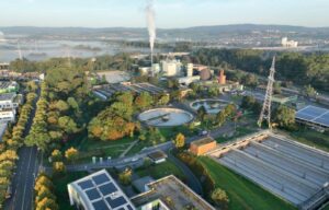 Das Mainzer Zentralklärwerk bei Mombach aus der Luft gesehen. - Foto: Wirtschaftsbetrieb Mainz