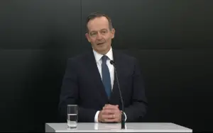 Bundesyerkehrsminister Volker Wissing bei seiner Pressekonferenz am Donnerstag in Berlin. - Screenshot: gik