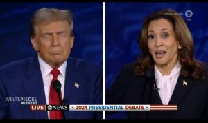 Beim TV-Duell war Kamala Harris klare Siegerin gegenüber Donald Trump - aber wie geht die Wahl am 5. November aus? - Screenshot: gik