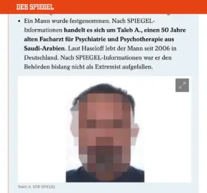 Spiegel Online machte schnell erste Informationen zu dem mutmaßlichen Täter öffentlich. - Screenshot: gik