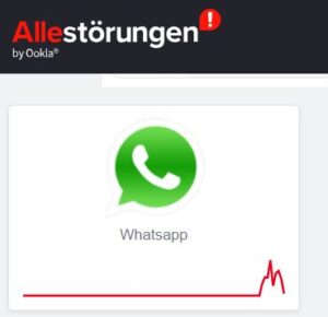 Der beliebte Messengerdienst Whatsapp war am Mittwochabend von einer Störung betroffen. - Screenshot: gik