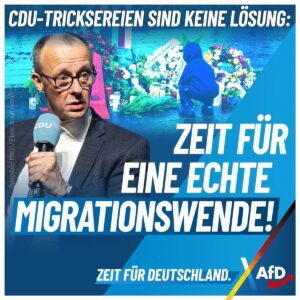 AfD-Plakat: Abriss der CDU von Rechts. - Foto: AfD