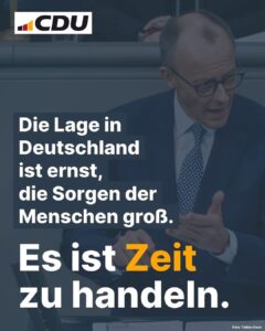 Friedrich Merz nach der Mordtat von Aschaffenburg: Handeln statt Abwarten. - Foto: CDU