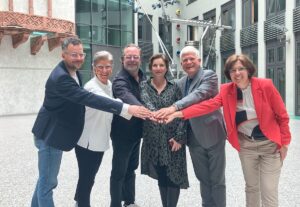 Gemeinsam stärker: Vier Vereine wollen mit der Interessengemeinschaft Mainzer Innenstadt künftig schlagkräftiger werden. Sprecherin ist City Managerin Sandra Klima (Mitte). - Foto: gik