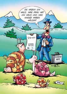 Karikatur Klaus Wilinski zur aktuellen Grundsteuer-Erhöhung in Mainz. - Grafik: Wilinski