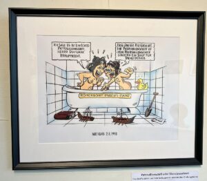 Wilinskis Karikatur vom "Patrouillenschiff" aus dem Jahr 1998. - Foto: gik
