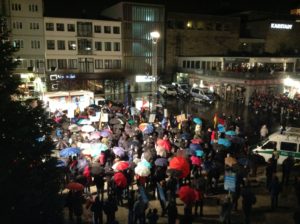 In Mainz stieß die AfD bislang auf heftigen Widerstand der Zivilgesellschaft, wie hier bei einer Kundgebung 2019. - Foto: gik