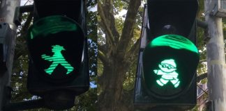 Mainzelmännchen trifft Ost-Ampelmännchen: Mainz vereint West und Ost zum Tag der Deutschen Einheit