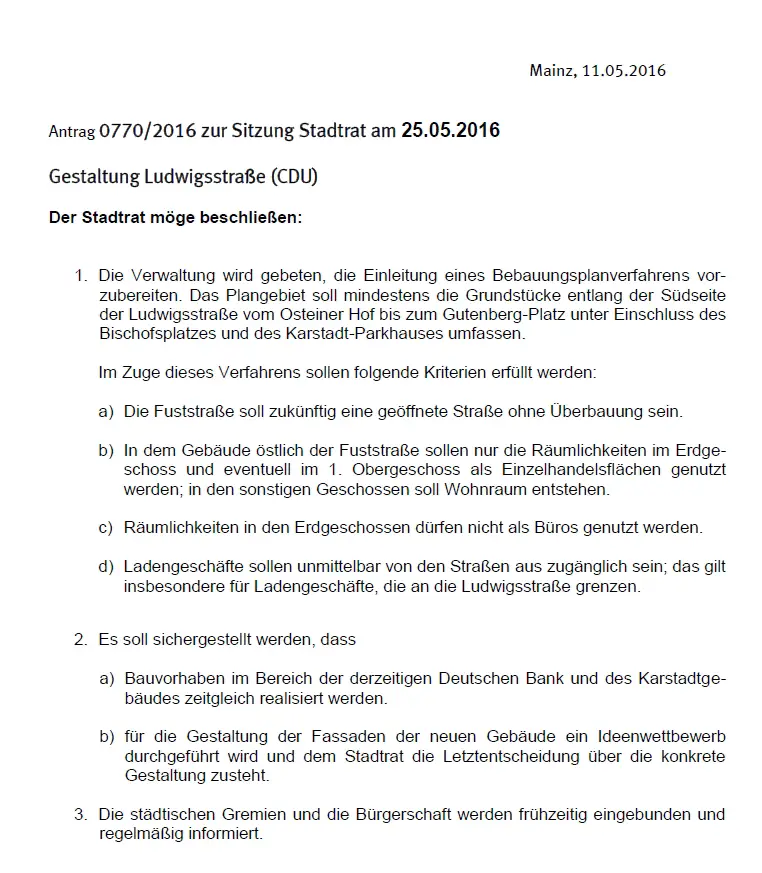 Antrag CDU Stadtrat Gestaltung LU