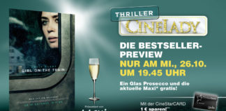 Cinelady mit „Girl on the Train“ und Tanzen gegen die Herbst-Depression mit Willius-Senzer