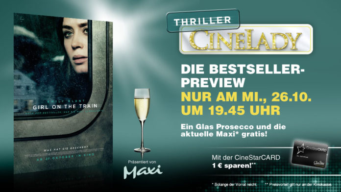 Cinelady mit „Girl on the Train“ und Tanzen gegen die Herbst-Depression mit Willius-Senzer