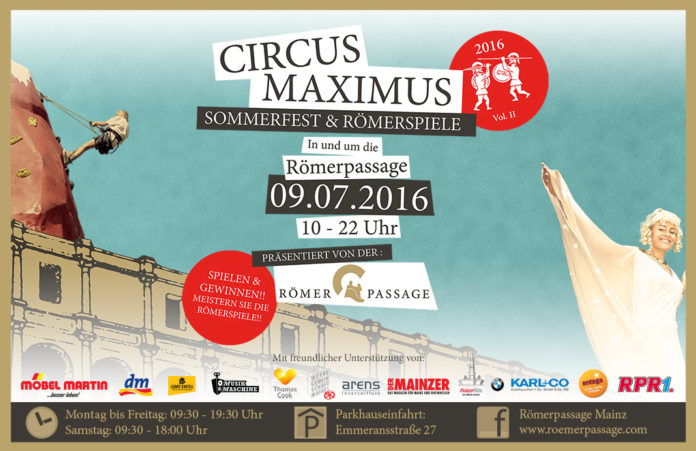 Römerpassage lädt am 9. Juli zu Sommerfest mit Römerspielen