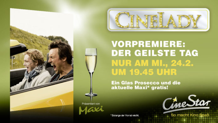 CineLady mit „Der geilste Tag“ und Genuss rund um das Thema Kochen