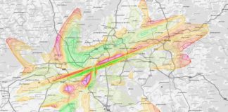 Neue Fluglärmkarten für die Region – Kontrolle für Lärmobergrenze damit möglich