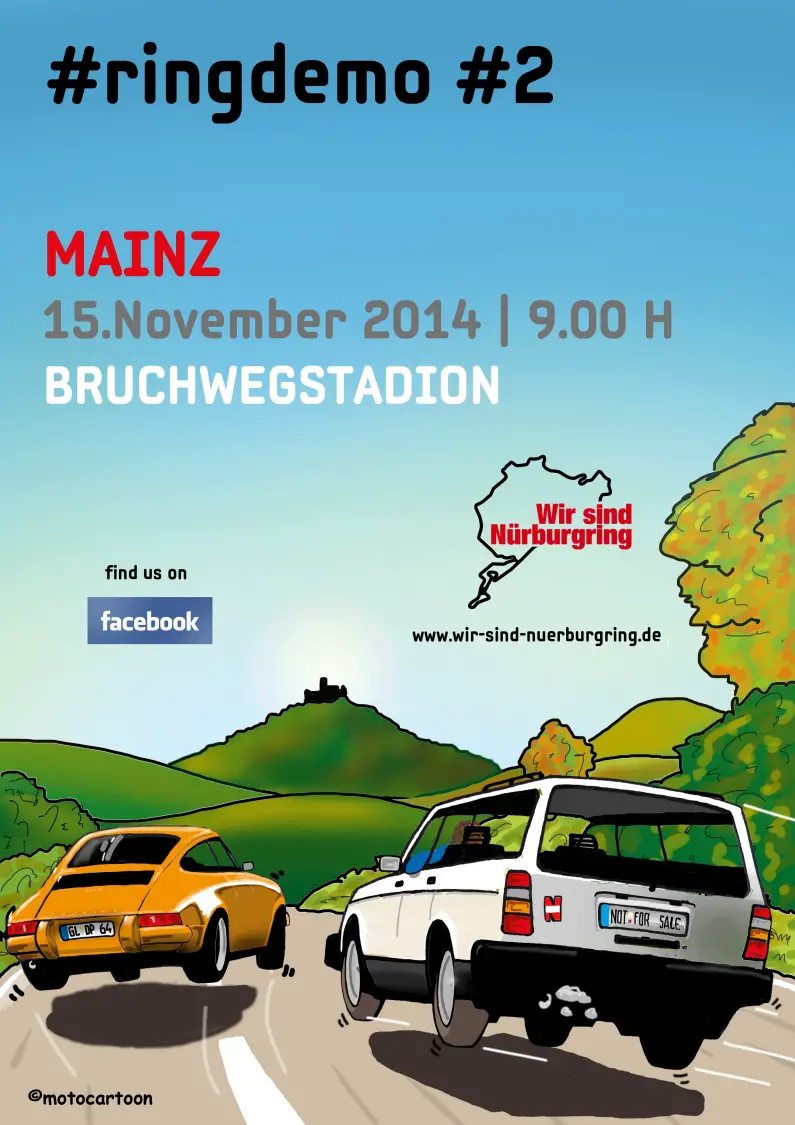 Plakat Autocorso Nürburgring 15.11.2014