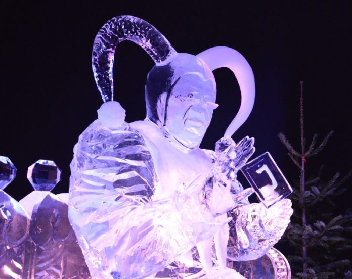 Lebensechter Till, Mainzer Dom aus Eis, Eis-Skulpturen zum Staunen – Eiswelt Mainz lockt mit Weihnachtswelt