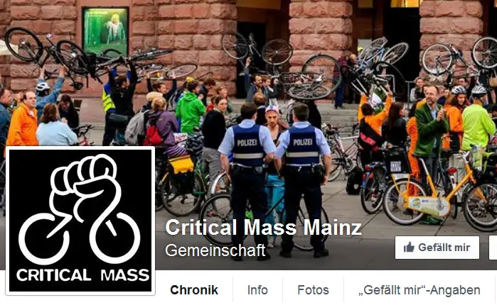 Treffen der "Critical Mass"-Gruppe am Staatstheater - Foto: Facebook-Seite Critical Mass