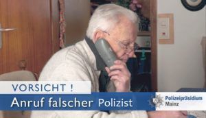 Achtung Betrug: Falsche Polizisten oder Staatsanwälte versuchen derzeit Geld zu stehlen. - Foto: Polizei Mainz